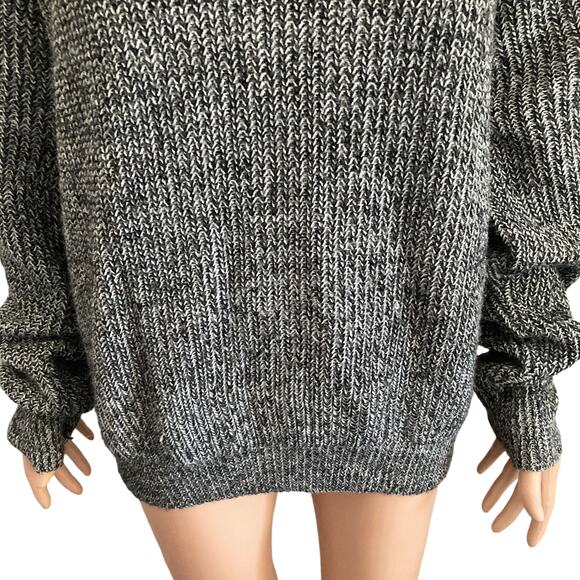 Vintage Edison Knitwear Sweater Womens XL Black White Pullover - Picture 4 of 14